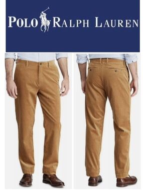Polo Ralph Lauren Classic Fit Corduroy Pants Size 34 NWTS